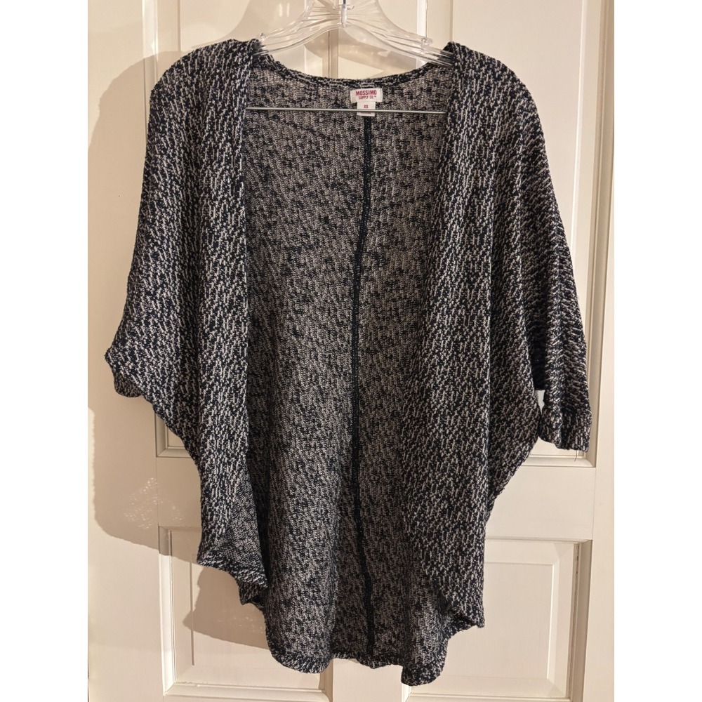 Mossimo Supply Co Womens XS Marled Open Front Batwing Cardigan Sweater